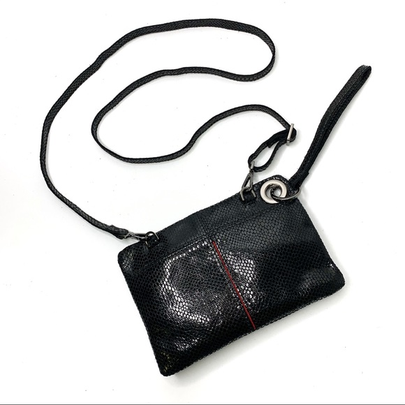 Hammitt Handbags - HAMMITT Nash Black Convertible Crossbody Bag Snake